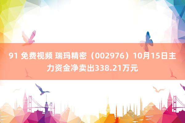 91 免费视频 瑞玛精密（002976）10月15日主力资金净卖出338.21万元