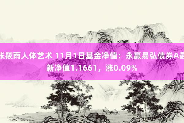 张筱雨人体艺术 11月1日基金净值：永赢易弘债券A最新净值1.1661，涨0.09%