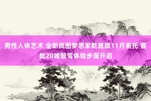 男性人体艺术 全新岚图梦思家乾崑版11月寄托 首批20城智驾体验步履开启