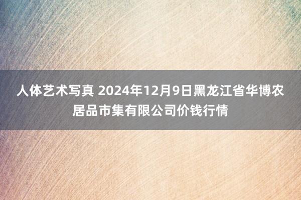 人体艺术写真 2024年12月9日黑龙江省华博农居品市集有限公司价钱行情