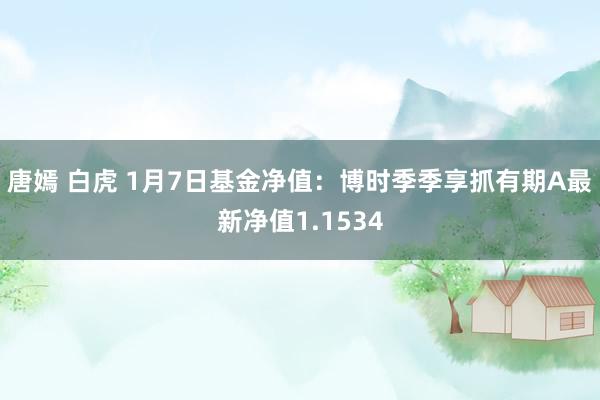 唐嫣 白虎 1月7日基金净值：博时季季享抓有期A最新净值1.1534