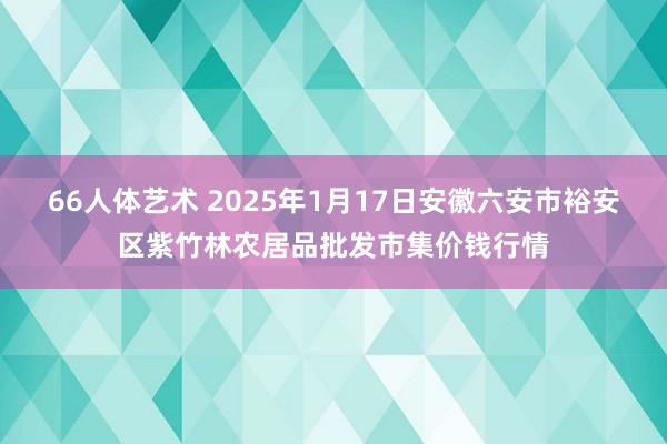 66人体艺术 2025年1月17日安徽六安市裕安区紫竹林农居品批发市集价钱行情